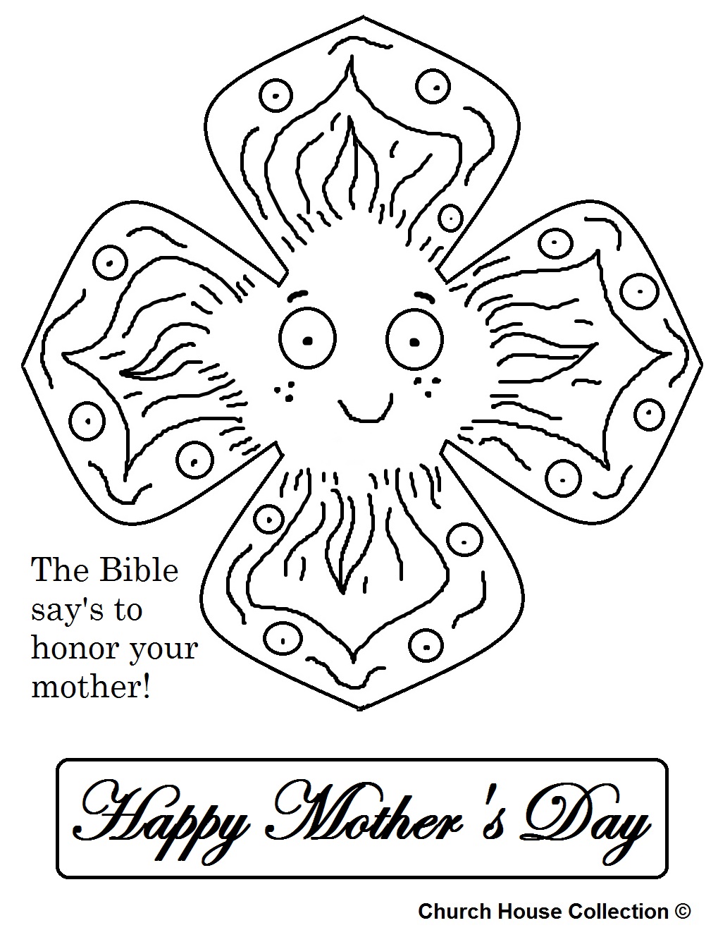 Mother's Day Coloring Pages